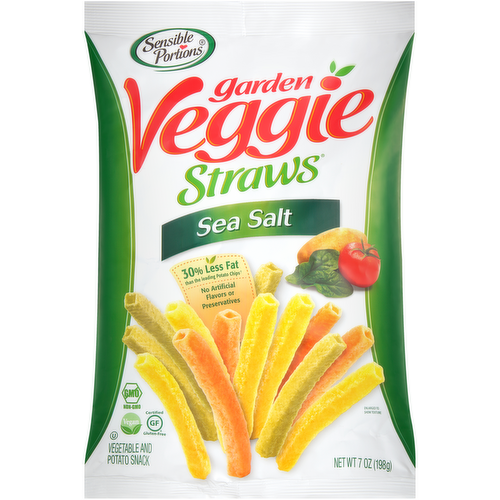 Sensible Portions Garden Veggie Straws Sea Salt Vegetable & Potato Snack