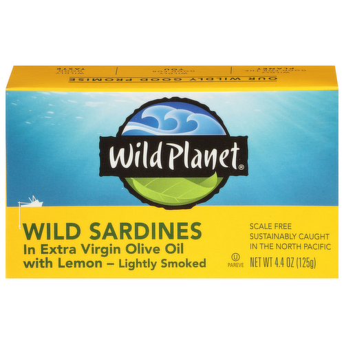 Wild Planet Wild Sardines in Extra Virgin Olive Oil with Lemon