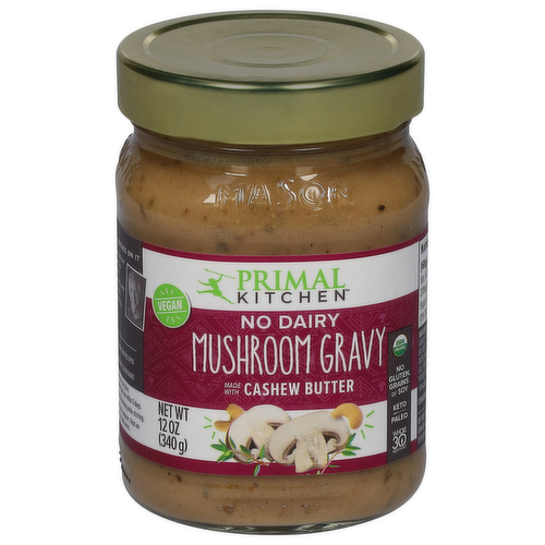 Primal Kitchen No Dairy Mushroom Gravy with Cashew Butter