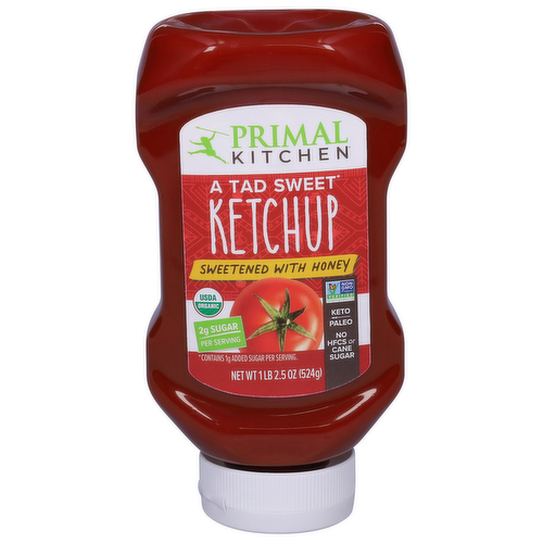 Primal Kitchen Organic A Tad Sweet Ketchup Squeeze Bottle