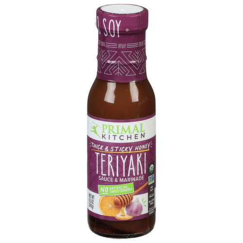 Primal Kitchen Organic No Soy Thick & Sticky Honey Teriyaki Sauce & Marinade