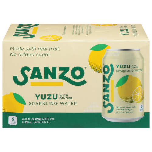 Sanzo Yuzu with Ginger Sparkling Water