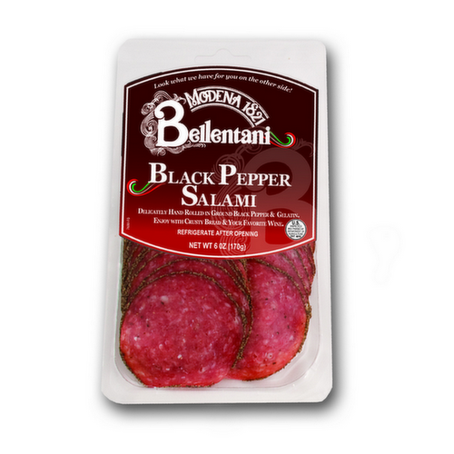 Bellentani  Sliced Black Pepper Salami