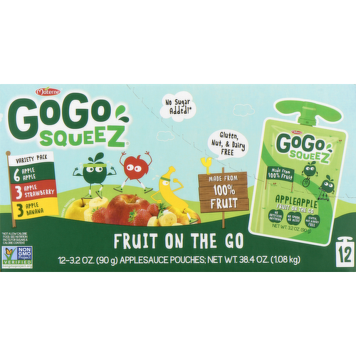 GoGo SqueeZ Apple Sauce On The Go Variety Pack