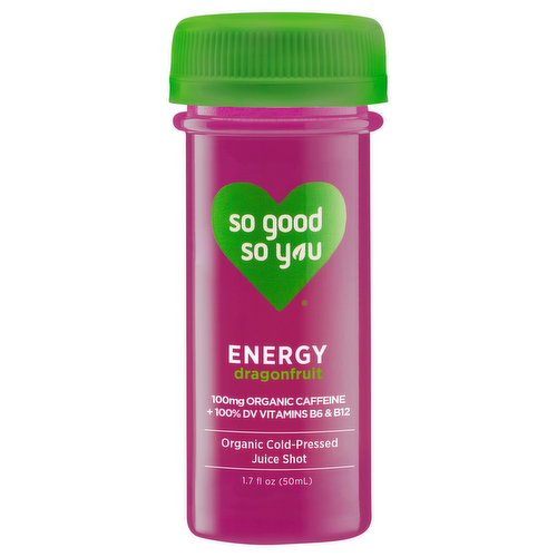 So Good So You Organic Energy Dragonfruit Cold-Pressed Juice Shot