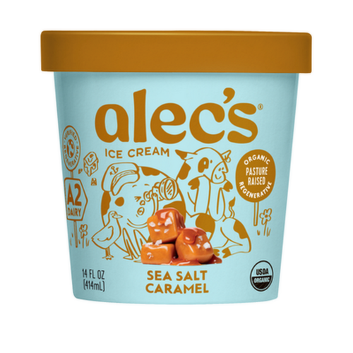 Alec's Organic Sea Salt Caramel Ice Cream