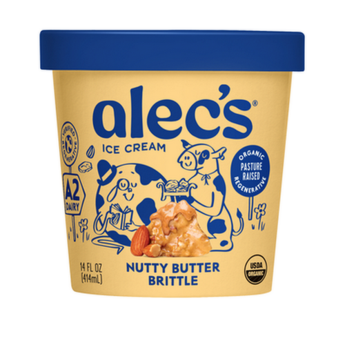 Alec's Organic Nutty Butter Brittle Ice Cream