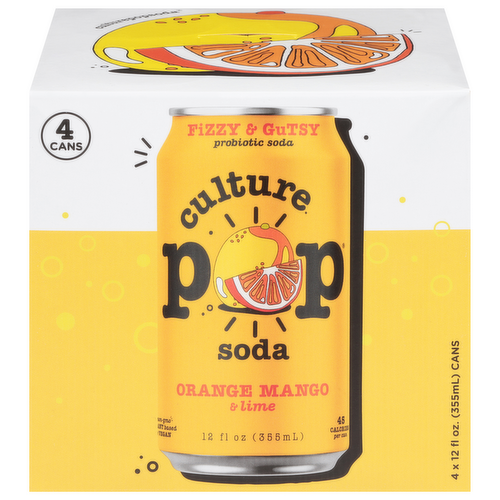 Culture Pop Orange Mango & Lime Probiotic Soda