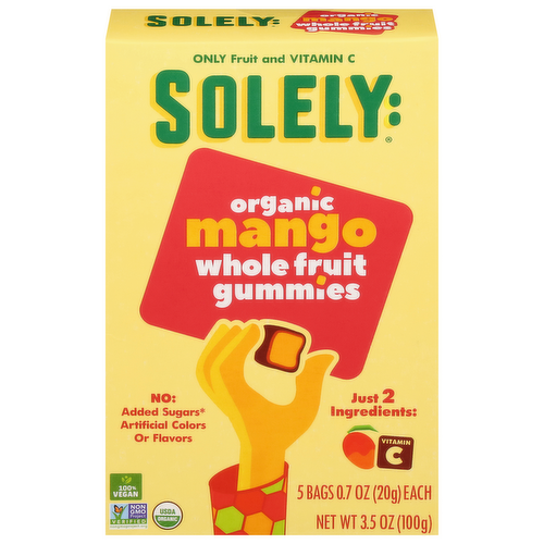 Solely Organic Mango Whole Fruit Gummies