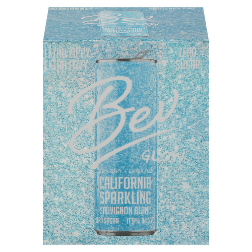 Bev Glow California Sparkling Sauvignon Blanc Wine