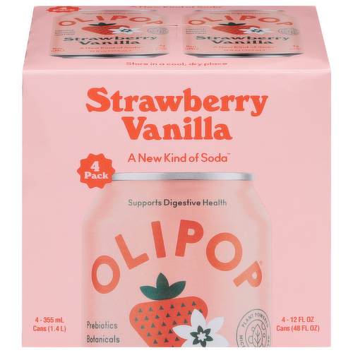 Olipop Strawberry Vanilla Soda
