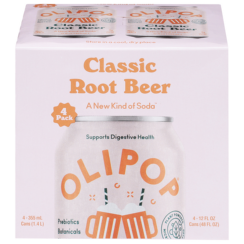 Olipop Classic Root Beer Soda