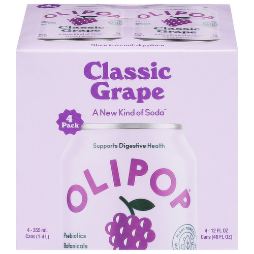 Olipop Classic Grape Soda
