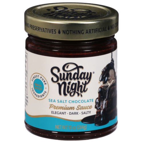 Sunday Night Sea Salt Chocolate Premium Sauce