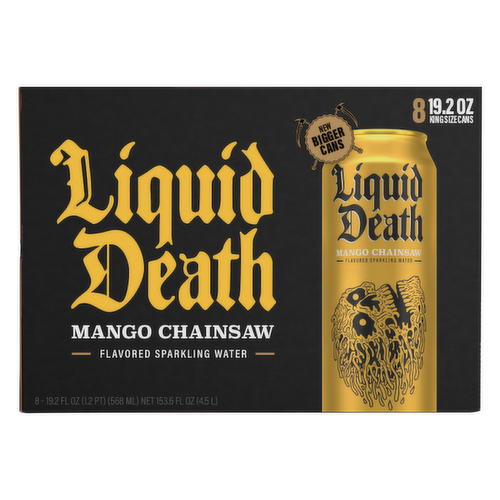 Liquid Death Mango Chainsaw Flavored Sparkling Water