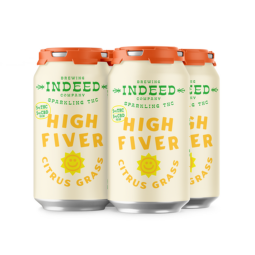 Indeed Brewing Company High Fiver Citrus Grass Sparkling THC Beverages