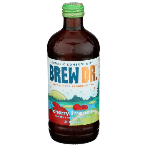 Brew Dr. Cherry Limeade Organic Kombucha