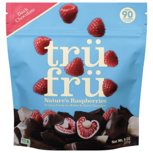 Tru Fru Nature's Raspberries Frozen in Dark Chocolate