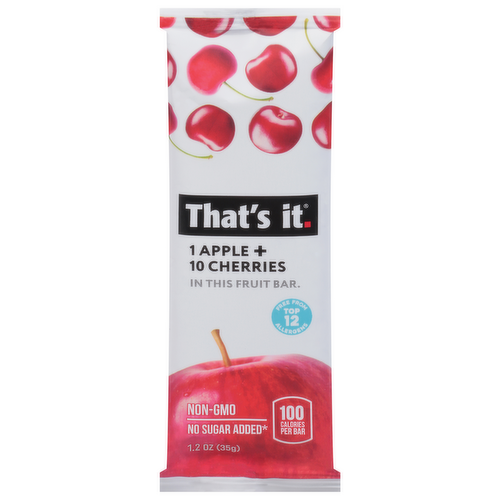That's It Apple & Cherries Fruit Bar