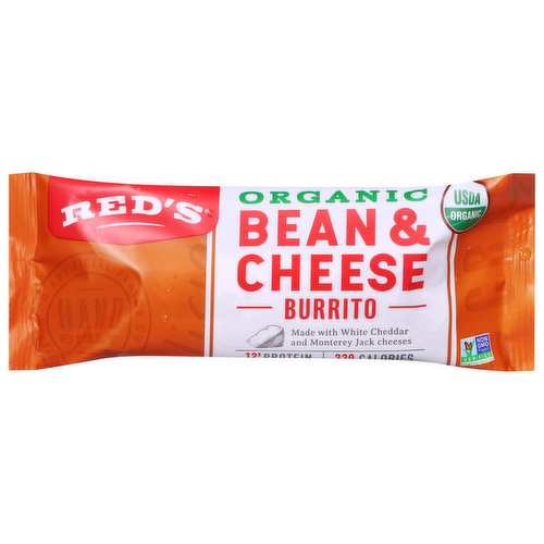 Red's Organic Bean, Rice & Cheddar Burrito