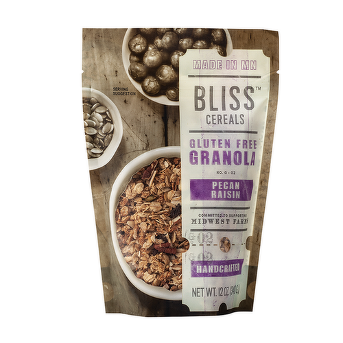 Bliss Gourmet Foods Pecan Raisin Gluten Free Granola