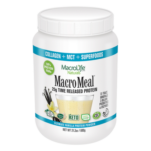 MacroLife Naturals Macro Meal Vanilla Protein + Superfoods Powder Dietary Supplement