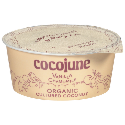 Cocojune Vanilla Chamomile Organic Diary Free Cultured Coconut