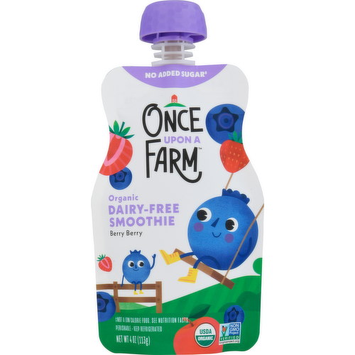 Once Upon A Farm Organic Dairy Free Smoothie Berry Berry Pouch