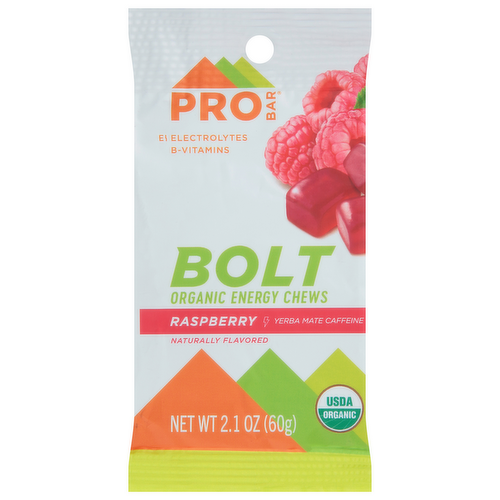 PROBAR Bolt Organic Raspberry Energy Chews