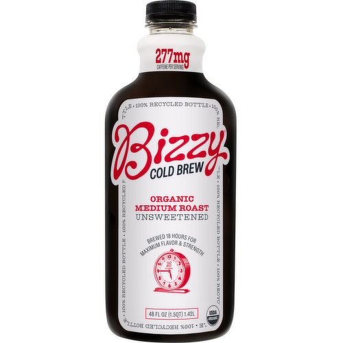 Bizzy Cold Brew Organic Medium Roast Unsweetened Coffee