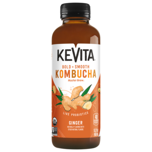 KeVita Master Brew Organic Ginger Sparkling Probiotic Drink