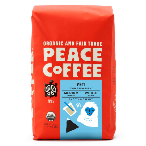 Peace Coffee Organic Whole Bean Yeti Cold Brew