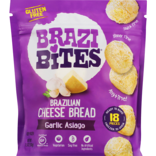 Brazi Bites Garlic Asiago Brazilian Cheese Bread