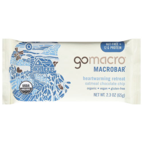 GoMacro Heartwarming Retreat Oatmeal Chocolate Chip MacroBar