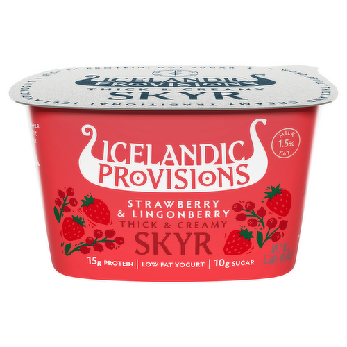 Icelandic Provisions Strawberry & Lingonberry Skyr Yogurt