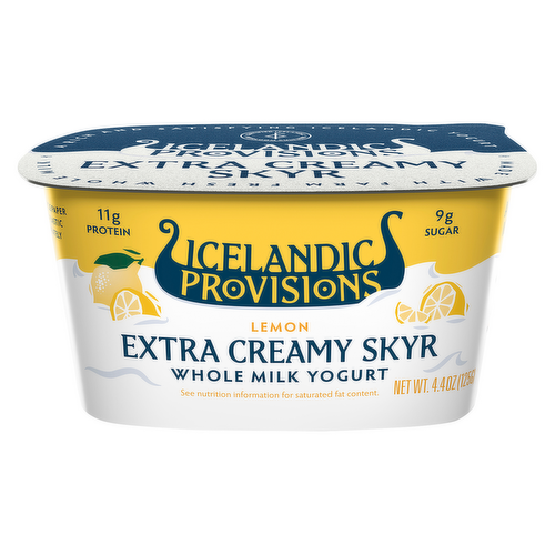 Icelandic Provisions Lemon Extra Creamy Skyr Yogurt