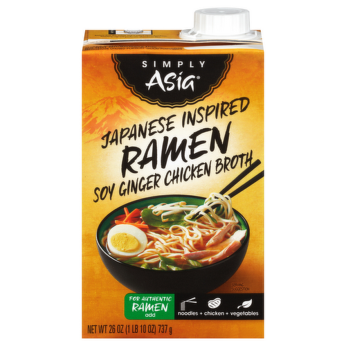 Simply Asia Japanese Inspired Ramen Soy Ginger Chicken Broth