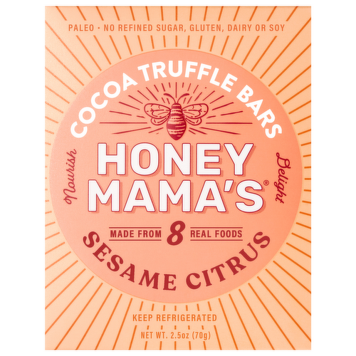 Honey Mama's Tahini Tangerine Cocoa Truffle Bar