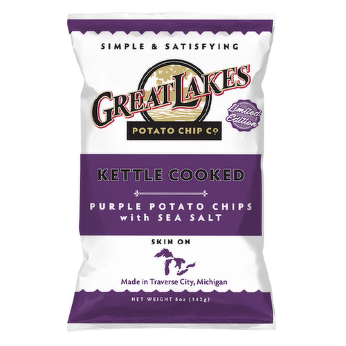 Great Lakes Potato Chip Co. Purple Potato Chips with Sea Salt