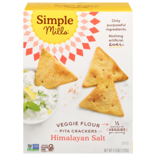 Simple Mills Himalayan Salt Veggie Pita Crackers
