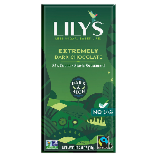 Lily's 85% Extremely Dark Chocolate Bar with Stevia