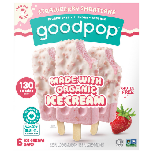 GoodPop Strawberry Shortcake Ice Cream Bars