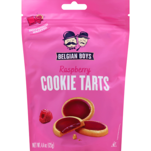 Belgian Boys Raspberry Cookie Tarts