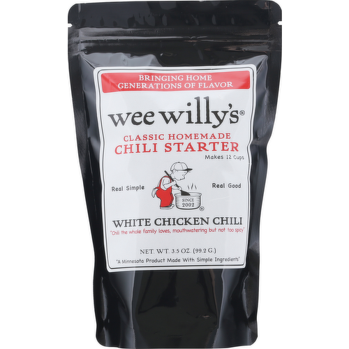 Wee Willy's White Chicken Chili Starter