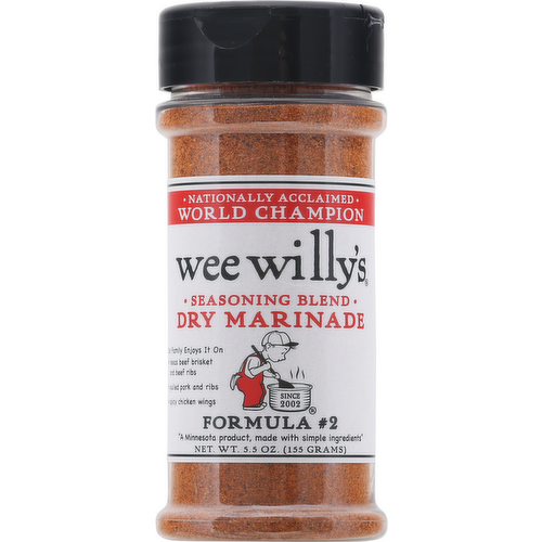 Wee Willy's Formula #2 Dry Rub & Seasoning