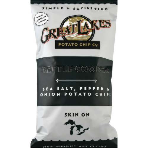 Great Lakes Potato Chip Co. Sea Salt, Pepper & Onion Potato Chips