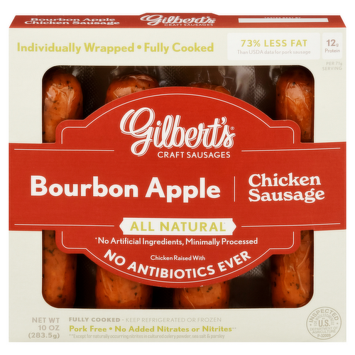 Gilbert's Bourbon Apple Chicken Sausages