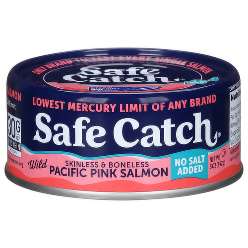 Safe Catch Alaskan Wild Pink Salmon No Salt Added