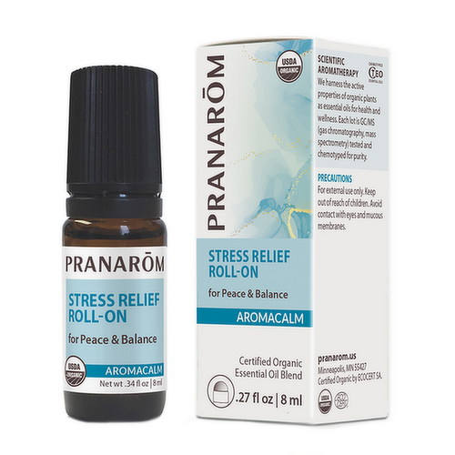 Pranarom Aromacalm Stress Relief Organic Essential Oil Roll-On