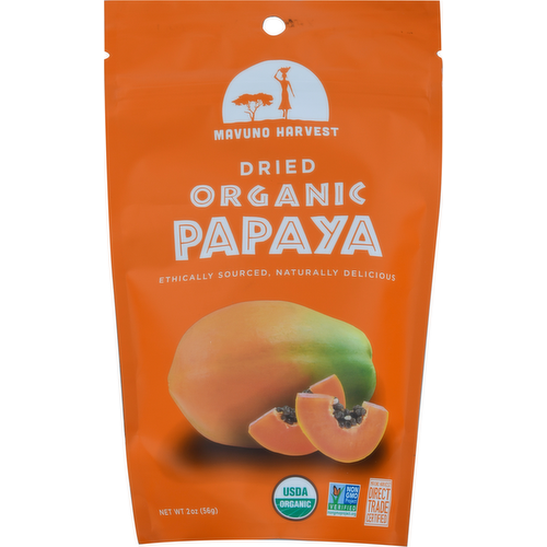 Mavuno Harvest Organic Dried Papaya Slices